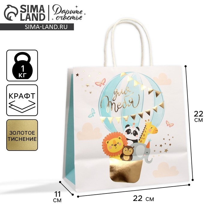 Пакет подарочный, упаковка, «Тебе солнышко», 22 х 22 х 11 см Пакет подарочный, упаковка, «Тебе солнышко», 22 х 22 х 11 см