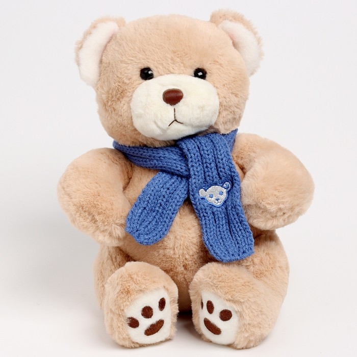 Мягкая игрушка Little Friend, мишка с синим шарфом, 23 см Мягкая игрушка Little Friend, мишка с синим шарфом, 23 см