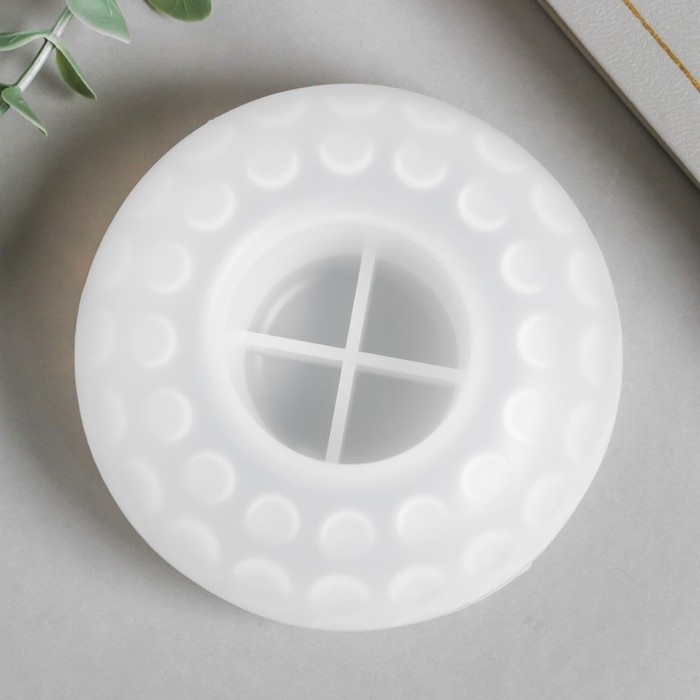 Молд силикон Молд силикон "Подсвечник эллипсоид с кругами" 8,8х8,8х8,8 см