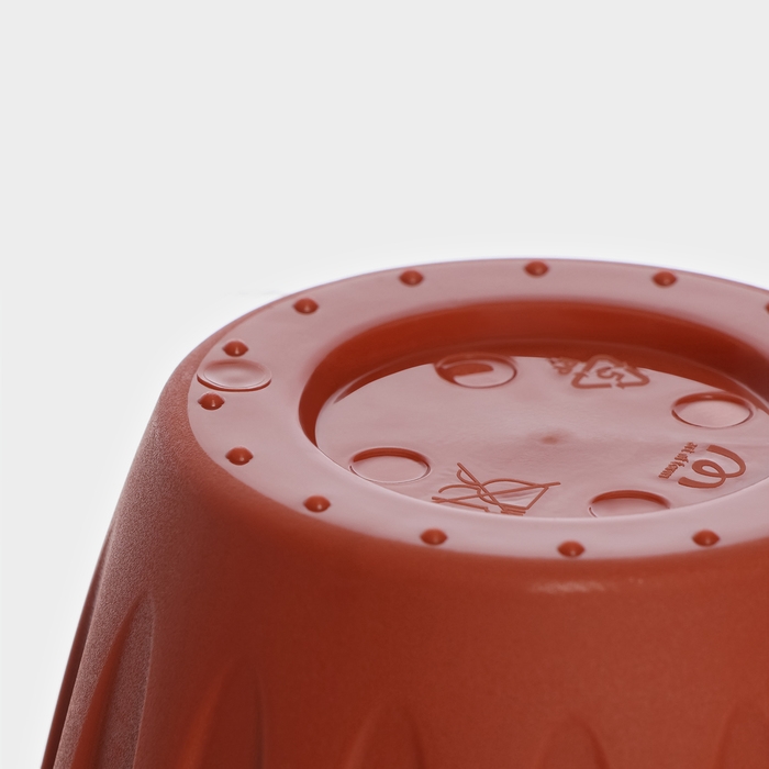 Горшок с поддоном «Фелиция», 400 мл, цвет терракотовый