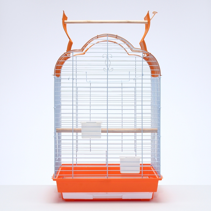 Клетка для птиц Bd-3/1o, раскрывающаяся крыша, 47,5х37х70 см, оранжевая (фасовка 6 шт) Клетка для птиц Bd-3/1o, раскрывающаяся крыша, 47,5х37х70 см, оранжевая (фасовка 6 шт)