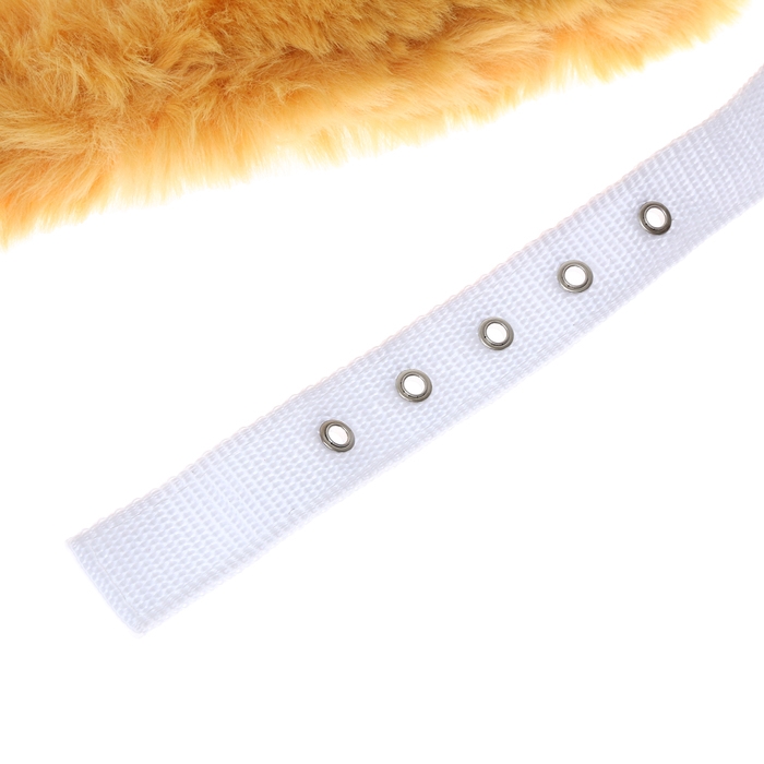 Недоуздок из нейлона с флисовым подкладом, регулируемый размер, белый Недоуздок из нейлона с флисовым подкладом, регулируемый размер, белый