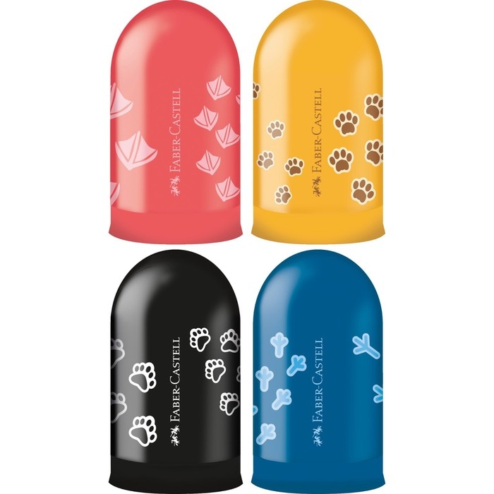 Точилка пластиковая Faber-Castell Jelly, 1 отверстие, контейнер, МИКС Точилка пластиковая Faber-Castell Jelly, 1 отверстие, контейнер, МИКС