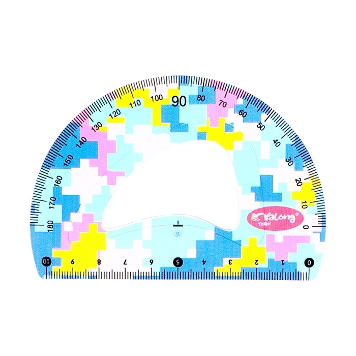 Набор геометрический пластик (линейка 20см+2 угольника+транспортир) Пиксели Набор геометрический пластик (линейка 20см+2 угольника+транспортир) Пиксели