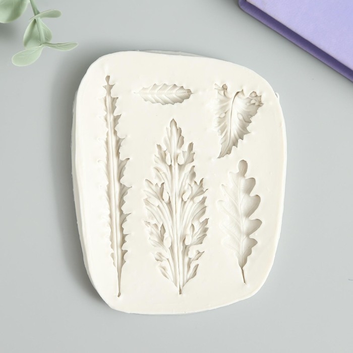 Молд силикон Молд силикон "Листья" 5 предметов 1х8х10 см