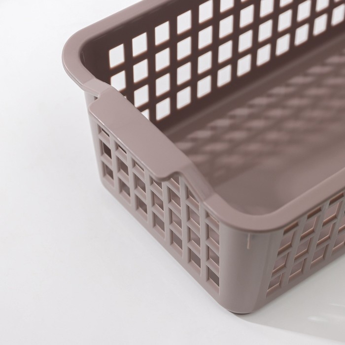 Корзина для хранения, 31,2×13×8,5 см, цвет МИКС Корзина для хранения, 31,2×13×8,5 см, цвет МИКС