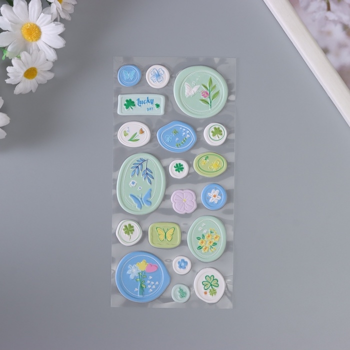 Наклейка для творчества  Наклейка для творчества "Печать. Счастливый день" 22х10 см