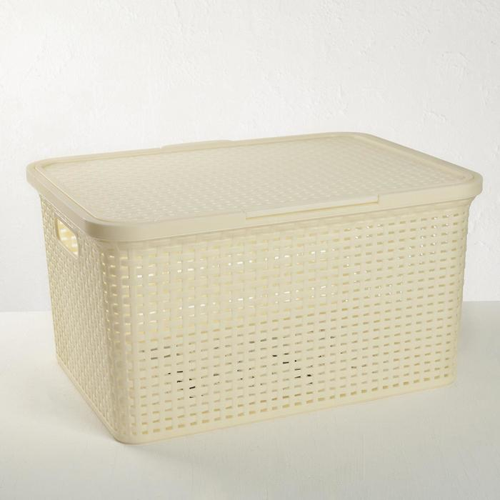 Корзина для хранения «Артлайн», 30 л, 46×34×25 см, цвет МИКС Корзина для хранения «Артлайн», 30 л, 46×34×25 см, цвет МИКС