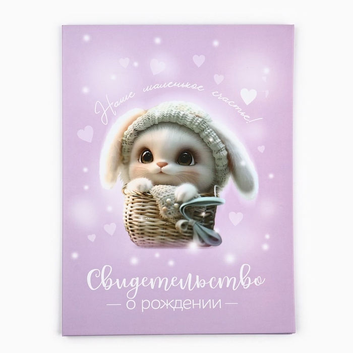 Папка для свидетельства о рождении Папка для свидетельства о рождении "Наше счатье", 23,5 х 31,5 см
