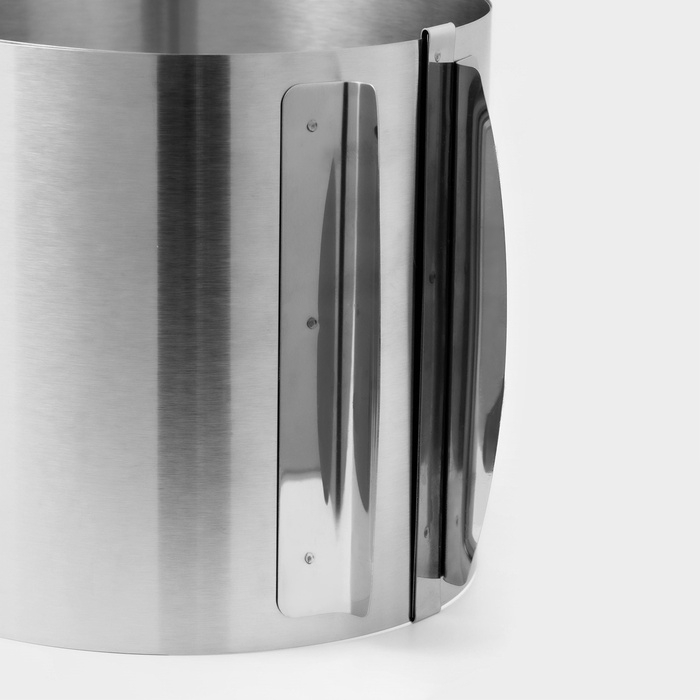 Форма для выпечки с регулировкой размера, 16-28 см, высота 14,5 см, цвет хромированный