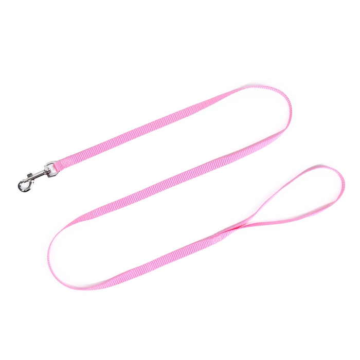 Комплект с мягкой шлейкой  Комплект с мягкой шлейкой "Дэймон", размер S, поводок 120  х 1 см, розовый