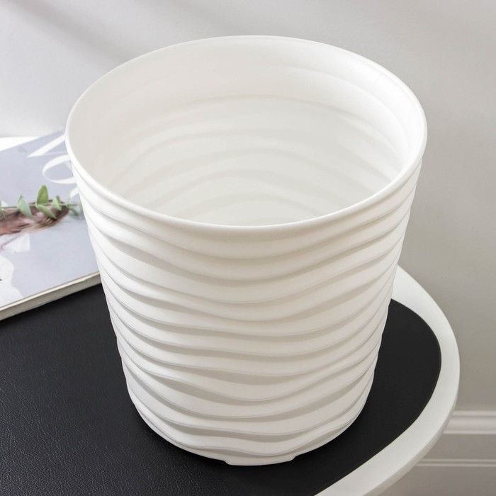 Кашпо «Дюна», 8,5 л, цвет белый Кашпо «Дюна», 8,5 л, цвет белый