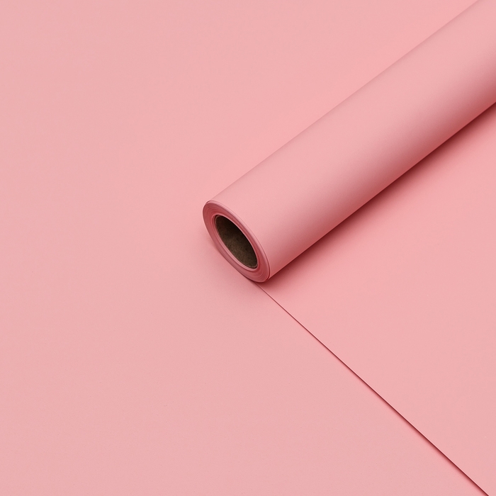 Пленка для цветов тонированная, матовая, лосось пастель, 0,5 х 10 м, 65 мкм Пленка для цветов тонированная, матовая, лосось пастель, 0,5 х 10 м, 65 мкм