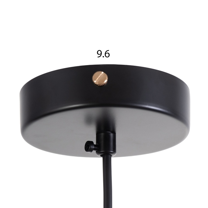 Люстра Люстра "Айрис" 1х60Вт Е27 Чёрный 15х15х20(100)см