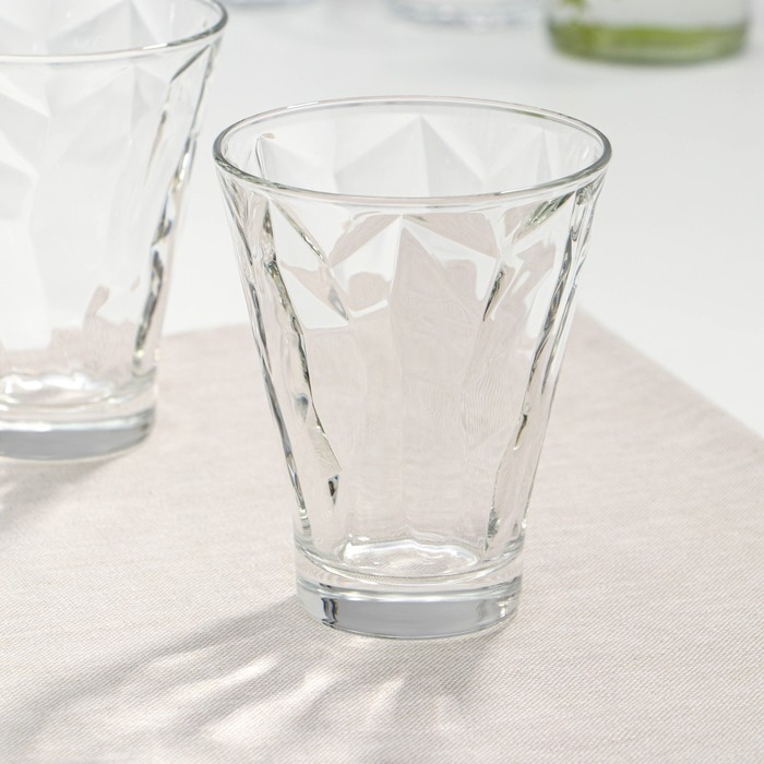 Набор низких стеклянных стаканов «Шетланд Скульптура», 300 мл, 3 шт Набор низких стеклянных стаканов «Шетланд Скульптура», 300 мл, 3 шт