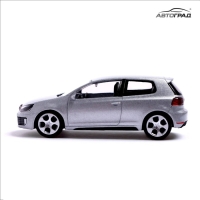 Машина металлическая VOLKSWAGEN GOLF GTI, 1:43, цвет серебряный