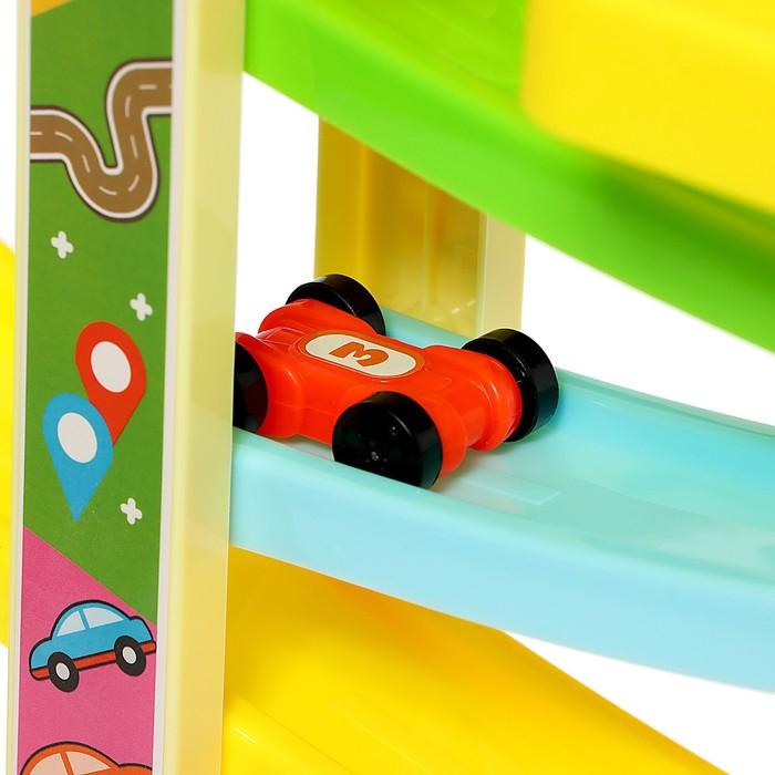 Автотрек развивающий «Гонки по склону», в комплекте 8 машинок Автотрек развивающий «Гонки по склону», в комплекте 8 машинок