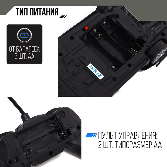 Машина радиоуправляемая «Полиция», свет, открываются двери, работает от батареек Машина радиоуправляемая «Полиция», свет, открываются двери, работает от батареек