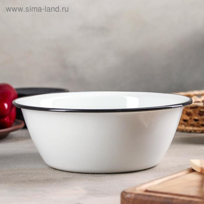 Миска, 2 л, без деколи, индукция, цвет белый Миска, 2 л, без деколи, индукция, цвет белый