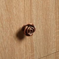 Ручка-кнопка CAPPIO Rose 01, цвет медь, 8 шт.