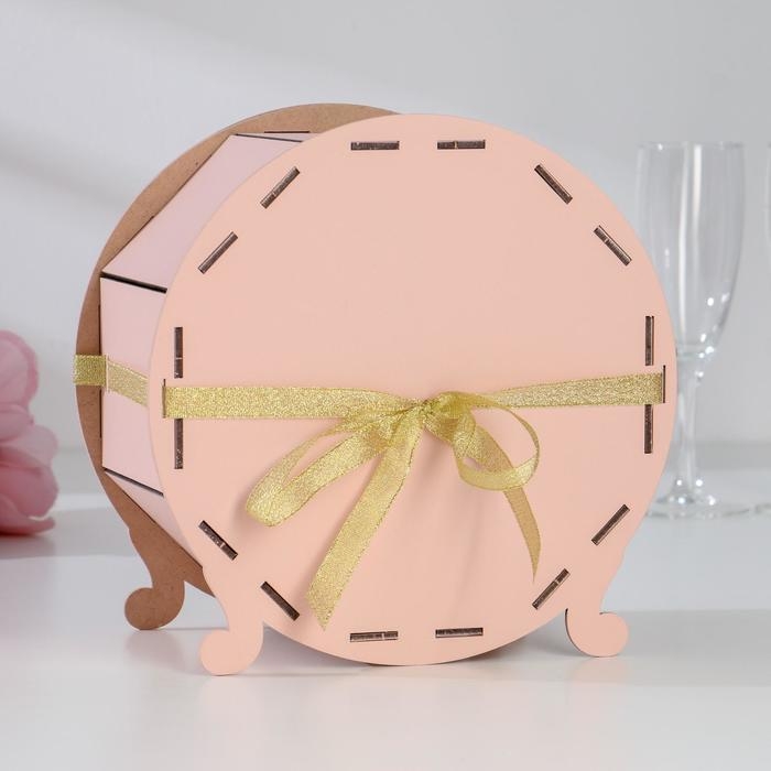 Семейный банк Семейный банк "Птицы", пудровый-золото, 21,7х13х21,7 см