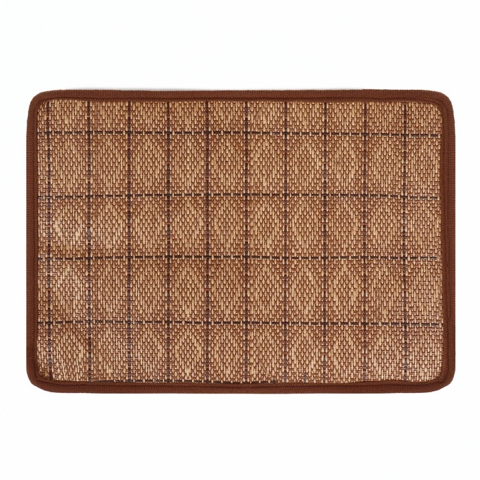 Коврик для отдыха животных, двусторонний (флис+ротанг), 40 х 30 см, сиреневый Коврик для отдыха животных, двусторонний (флис+ротанг), 40 х 30 см, сиреневый