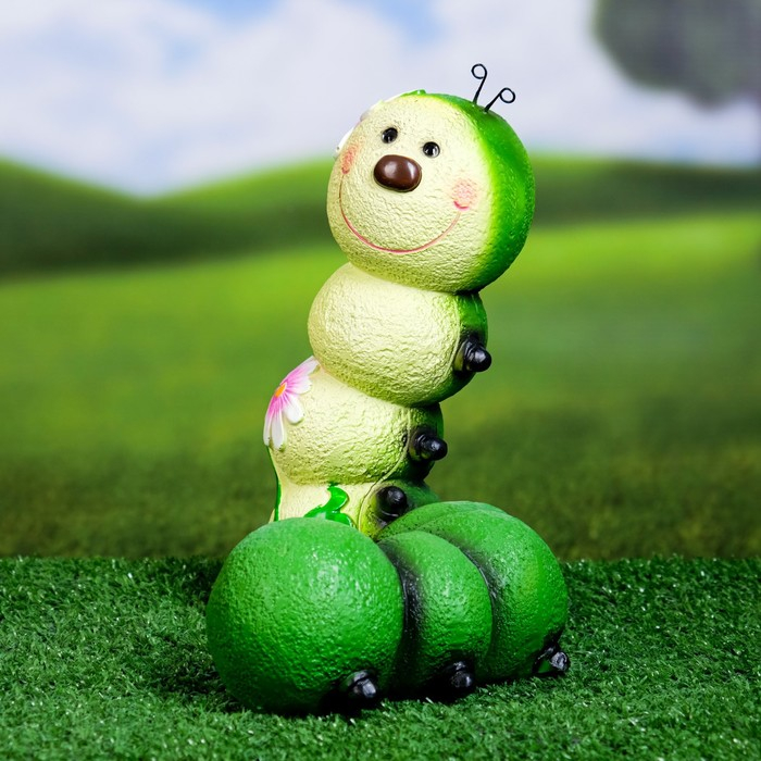 Садовая фигура Садовая фигура "Гусеница-Красотка" 14х19х22см