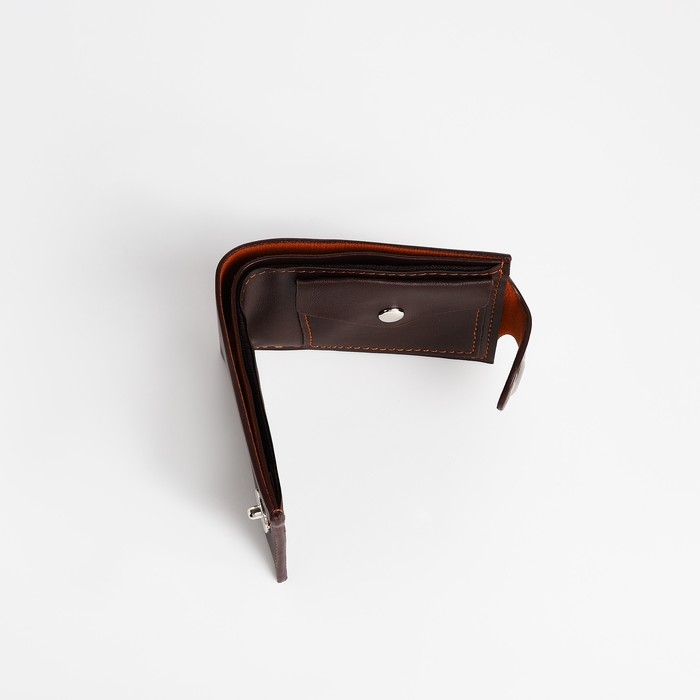 Портмоне мужское на магните, цвет коричневый Портмоне мужское на магните, цвет коричневый