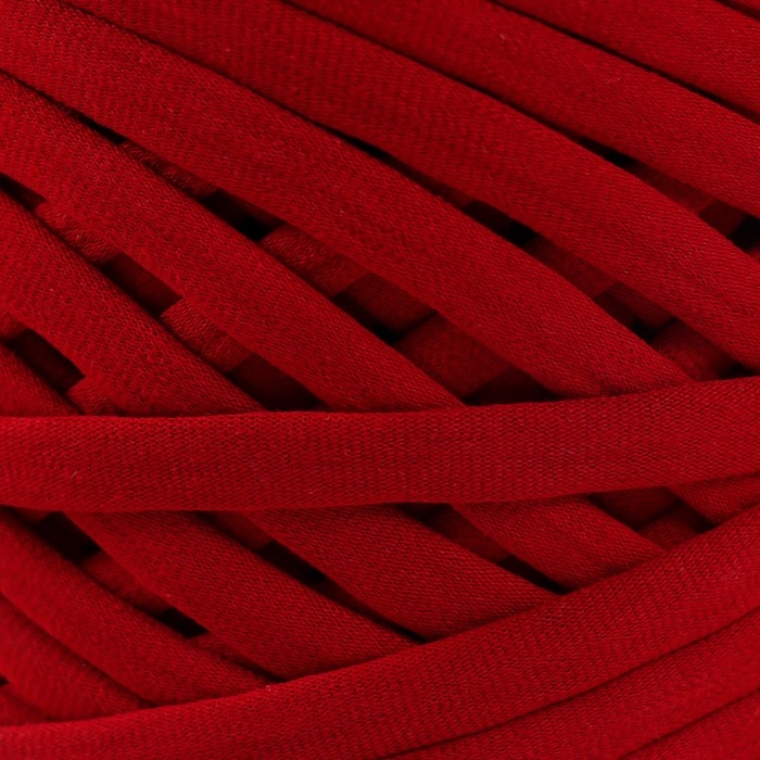 Трикотажная пряжа, ширина 7-9 мм, 100м/295 гр&plusmn;10% (11 - терракот)