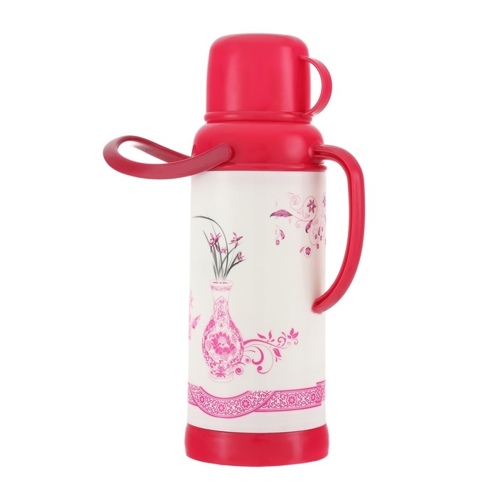 Термос 2 л, со стеклянной колбой 18 х 39 см, розовый Термос 2 л, со стеклянной колбой 18 х 39 см, розовый