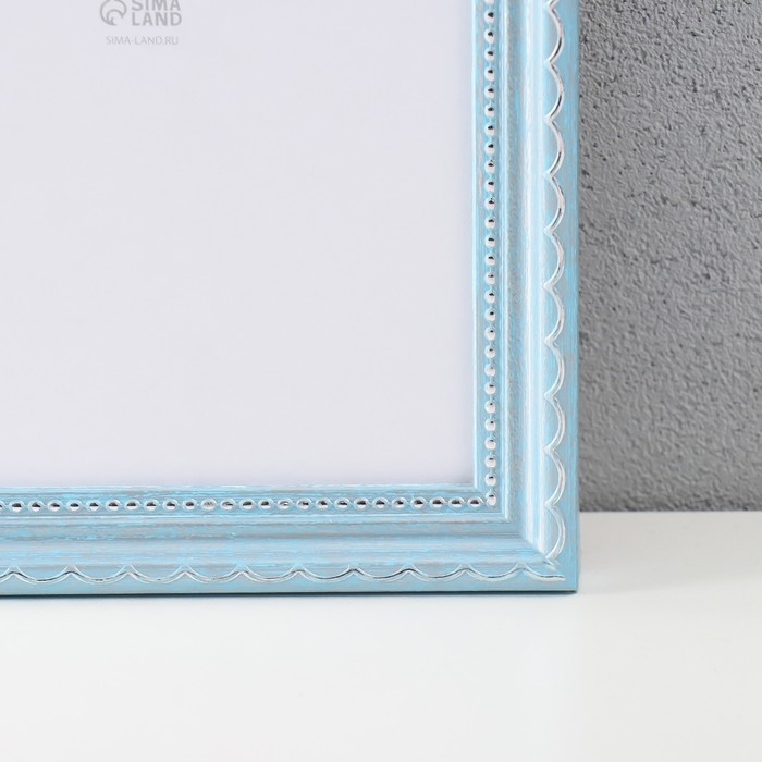 Фоторамка пластик Фоторамка пластик "Стиль голубой" 40х60 см, голубой