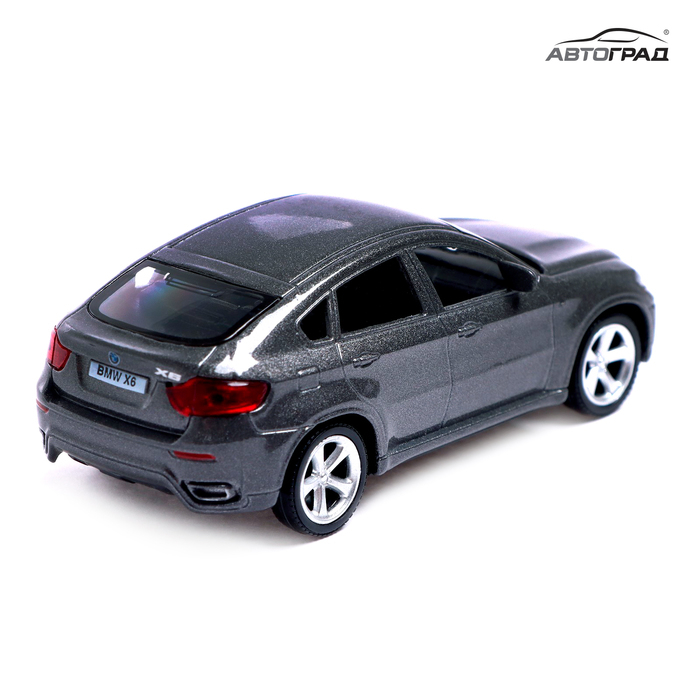 Машина металлическая BMW X6, 1:43, цвет серый Машина металлическая BMW X6, 1:43, цвет серый