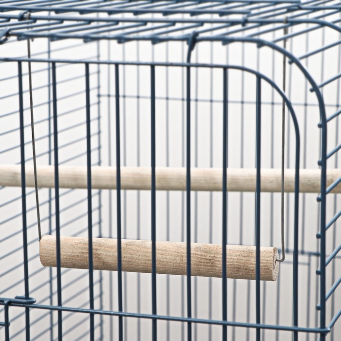 Клетка для птиц, Клетка для птиц, "Рикки max 3", с открывающимся верхом, 79 х 44 х 65 см, микс цветов