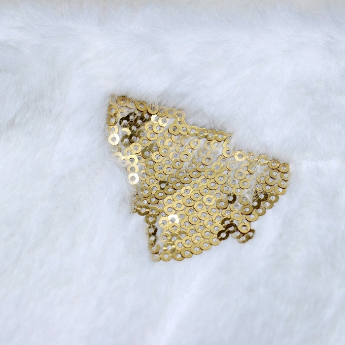 Носок для подарков Носок для подарков "Листочков свечение" 44х26 см, белый