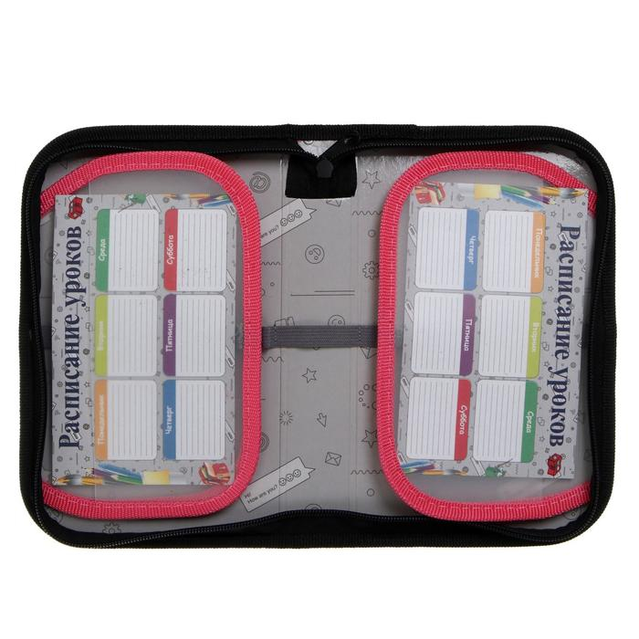 Пенал 1 секция, 130 х 210 х 40 мм, 2 откидные планки, тканевый, Calligrata TOP, Content Пенал 1 секция, 130 х 210 х 40 мм, 2 откидные планки, тканевый, Calligrata TOP, Content "Кот", чёрный