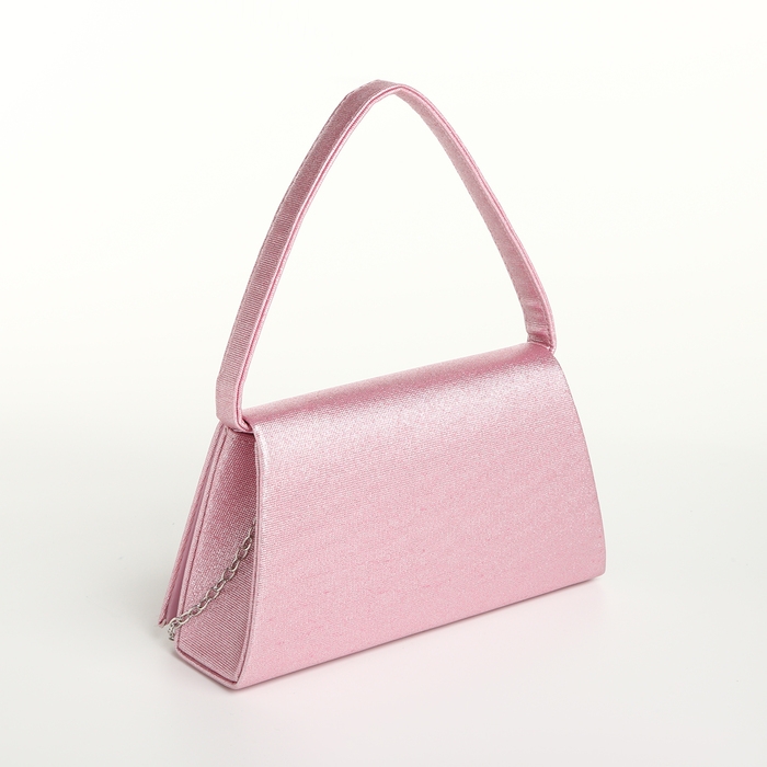 Сумка-клатч на магните, цвет розовый