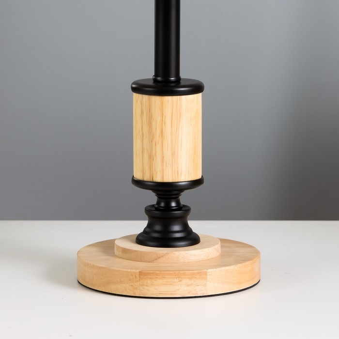 Настольная лампа Настольная лампа "Сендр" E27 40Вт черный 25х25х43 см RISALUX