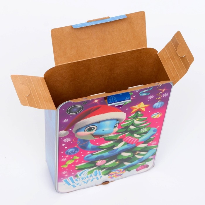 Подарочная коробка новогодняя Серпантинки 12,7 х 4,5 х 21,5 см Подарочная коробка новогодняя Серпантинки 12,7 х 4,5 х 21,5 см