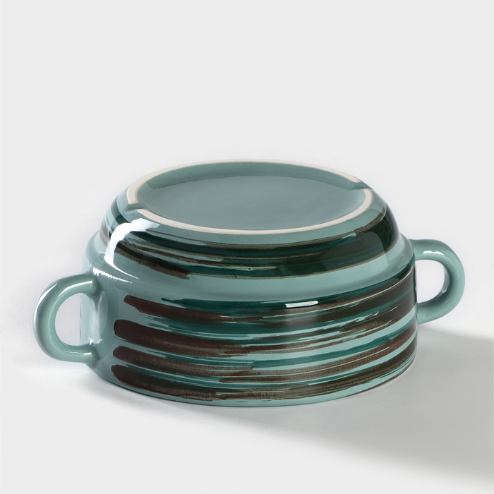 Бульонница фарфоровая Tramontano, 300 мл, 11,5×5,5 см, цвет зелёный