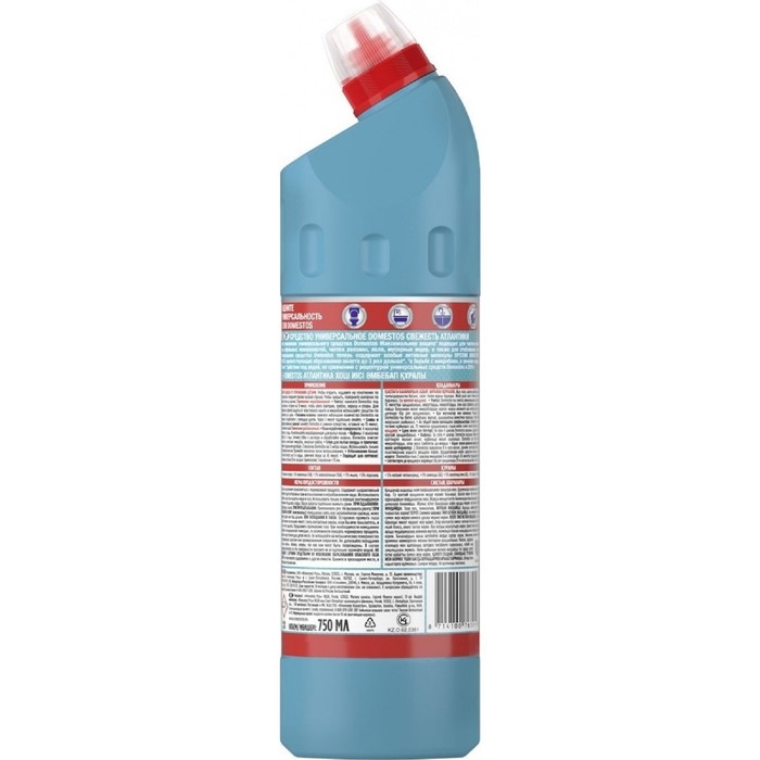 Чистящее средство Domestos  Чистящее средство Domestos "Свежесть атлантики", гель, универсальное, 750 мл