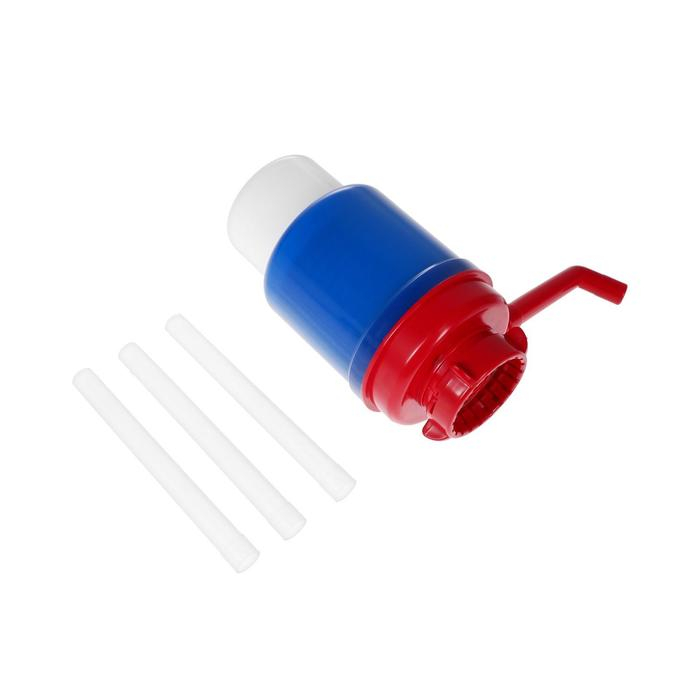 Помпа для воды  Помпа для воды "Дельфин" Эко, механическая, под бутыль от 11 до 19 л, триколор