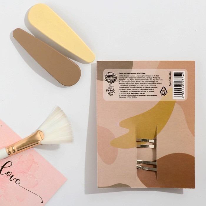 Заколки для волос «Lady boss», 2 шт 8,5 х 11 см Заколки для волос «Lady boss», 2 шт 8,5 х 11 см