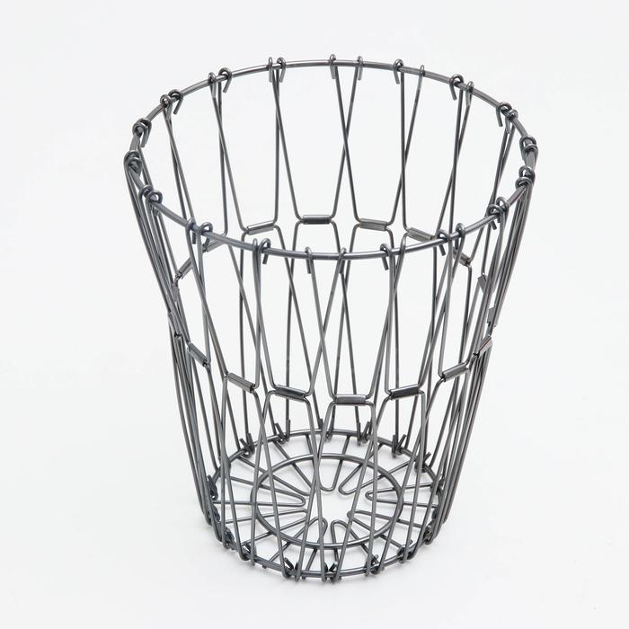 Фруктовница Доляна, раскладная, 29×29×4,5 см, цвет графит Фруктовница Доляна, раскладная, 29×29×4,5 см, цвет графит