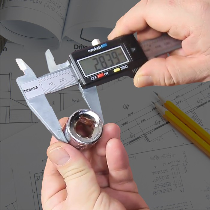 Штангенциркуль электронный ТУНДРА, металлический, с глубиномером, 150 мм Штангенциркуль электронный ТУНДРА, металлический, с глубиномером, 150 мм