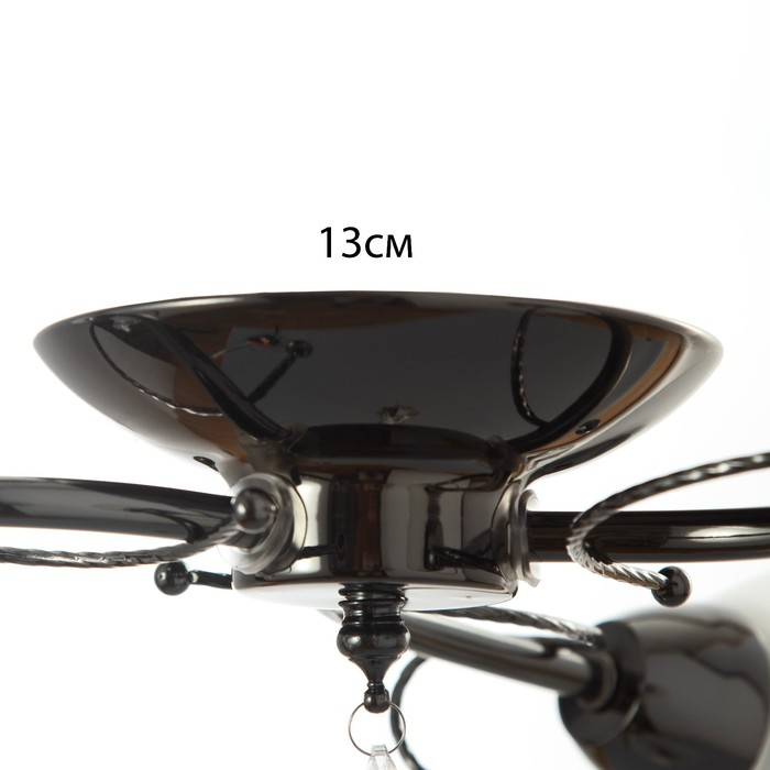 Люстра Люстра "Милана" 3x40Вт E27 черный 52х45х17 см