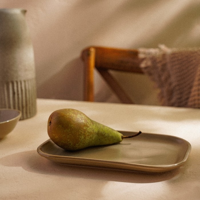 Блюдо фарфоровое SL Home &laquo;Песчаный бриз&raquo;, 24,5&times;16,5 см, цвет бежевый