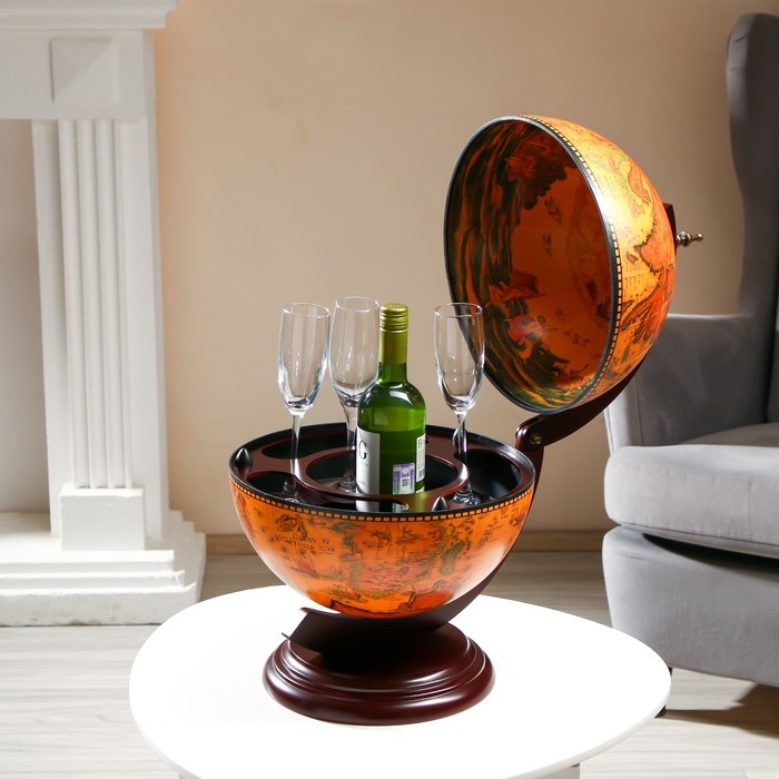 Глобус бар декоративный Глобус бар декоративный "Путешествие на край земли" 48х33х38 см