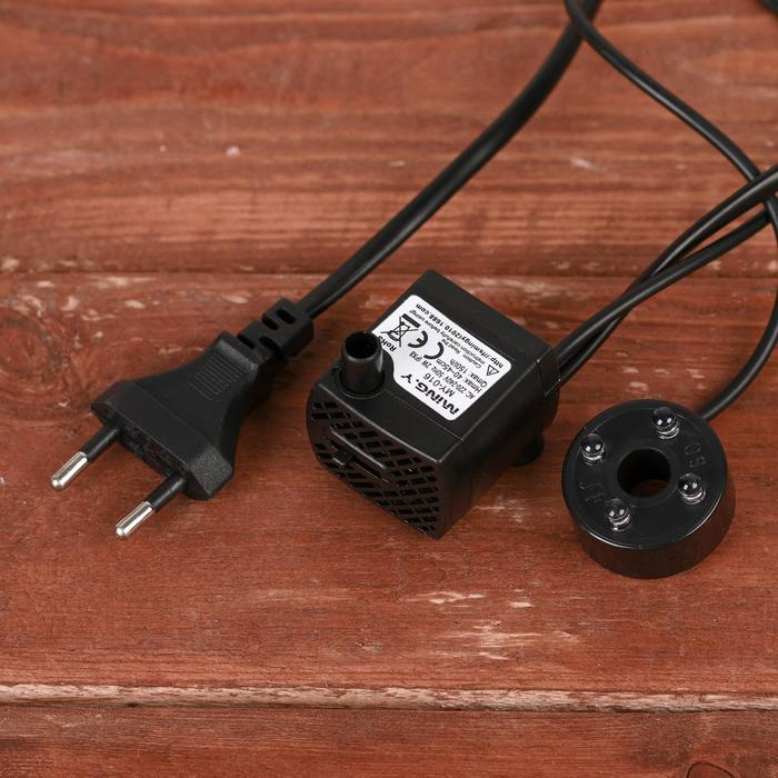 Фонтан "Летний сад" 16х30 см (с подсветкой, без шарика)