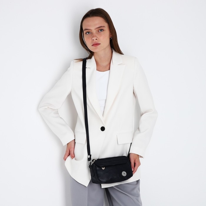 Сумка кросс-боди на молнии, цвет синий Сумка кросс-боди на молнии, цвет синий