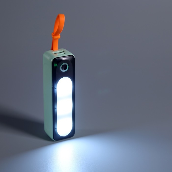 Внешний аккумулятор DX151, 5000 мАч, USB, Type-C, кабель Type-C, фонарь, зелёный Внешний аккумулятор DX151, 5000 мАч, USB, Type-C, кабель Type-C, фонарь, зелёный